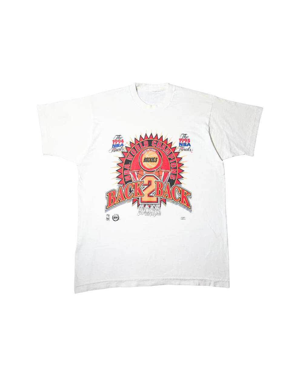 Vintage Houston Rockets NBA Back To Back 1994 1995 T-Shirt